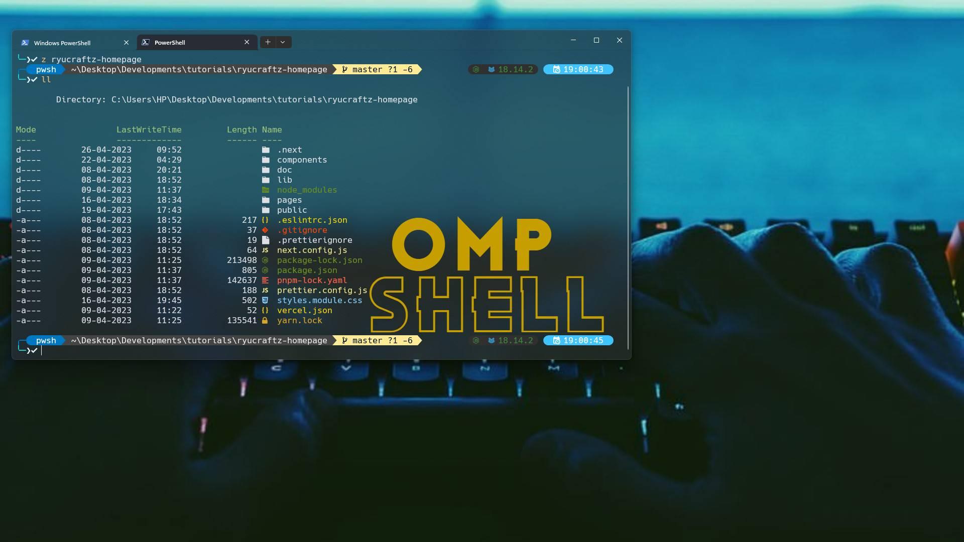 How To Set-Up Oh-My-Posh With Windows 11 Terminal.